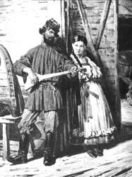 Картина Соколова П.П. (1821-1899 У ворот)
